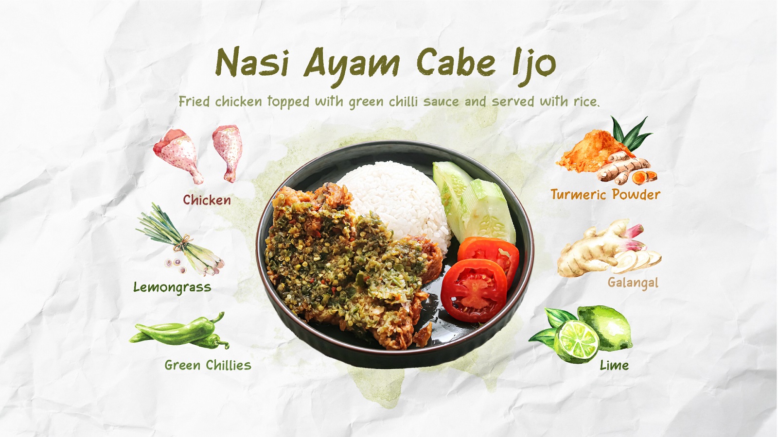 Nasi Ayam Cabe Ijo